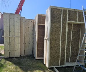 Holzbau mit Strohdämmung