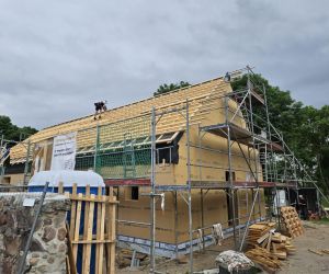 Vorbereitung Fassade und Dacheindeckung